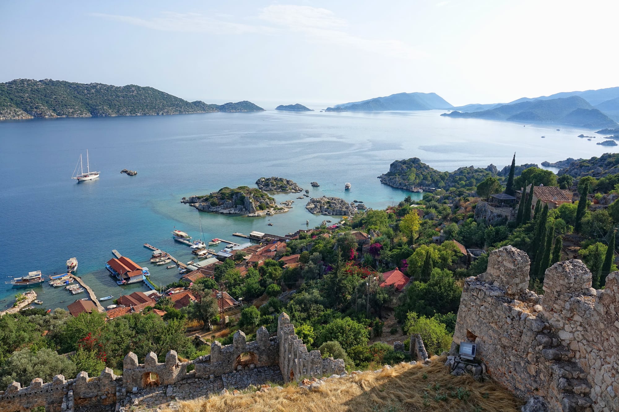 Kekova Island, off the Antalya coast. A view of the area, not of the wreck.