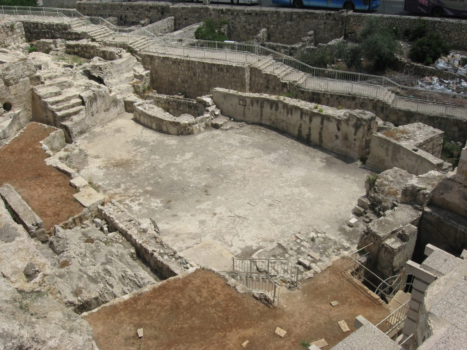 A pool in the Ophel, Jerusalem, the area immediately south of the Temple Mount.