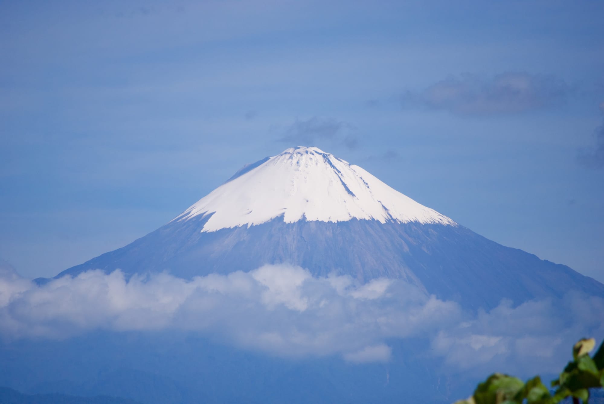 the Sangay volcano in Ecuador, seen from a distance